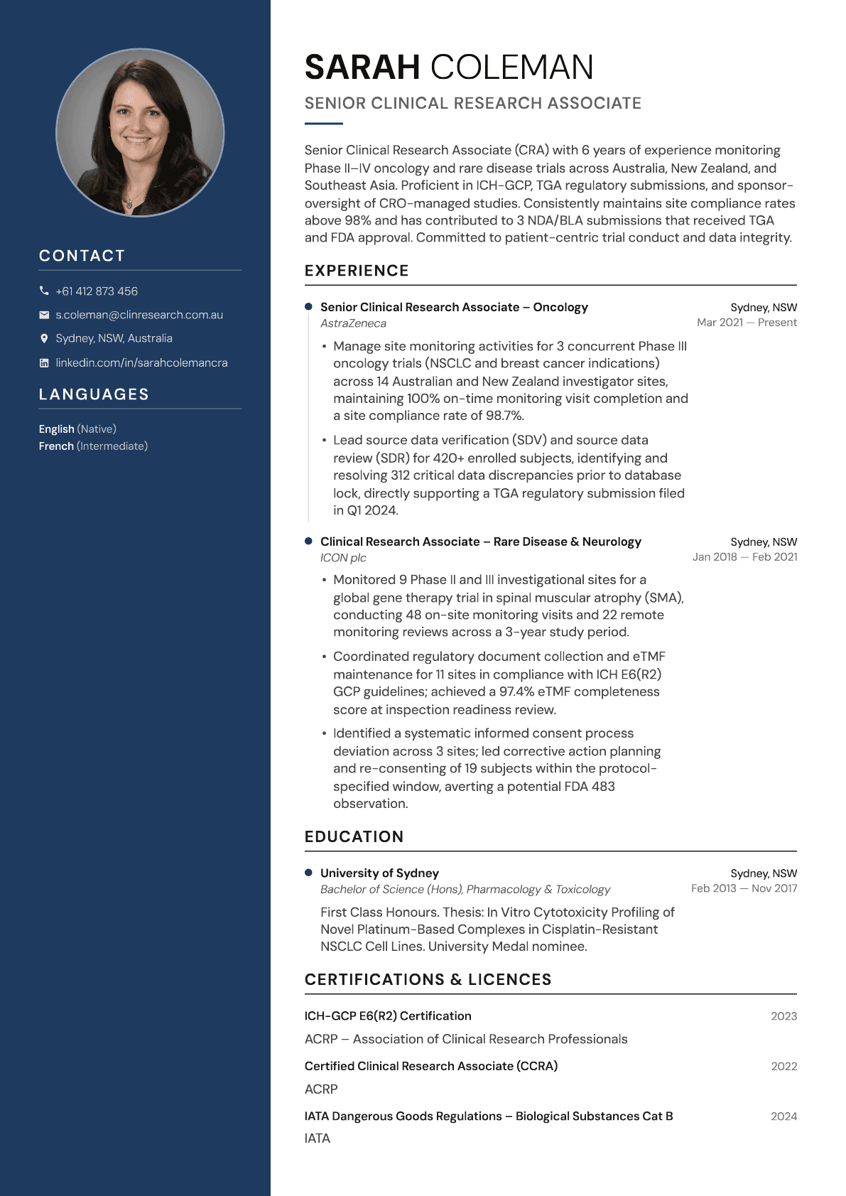 Modern resume template